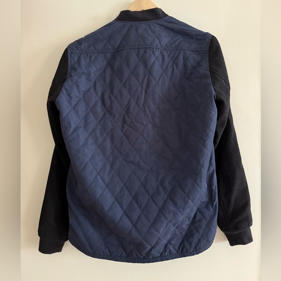Vince Mixed-Media Wool Bomber Jacket - Picture 2 of 7